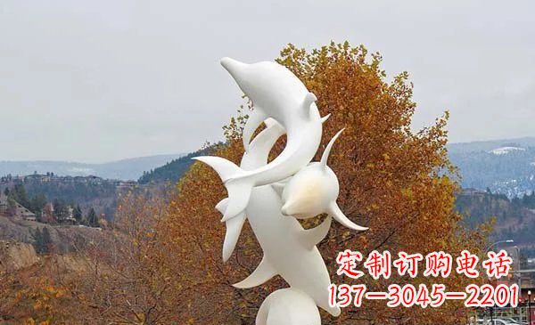河源山东中领雕塑海豚雕塑让自然之美悠然而生