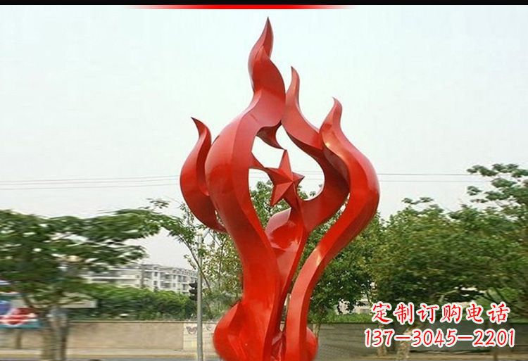 河源 不锈钢火炬雕塑-美轮美奂