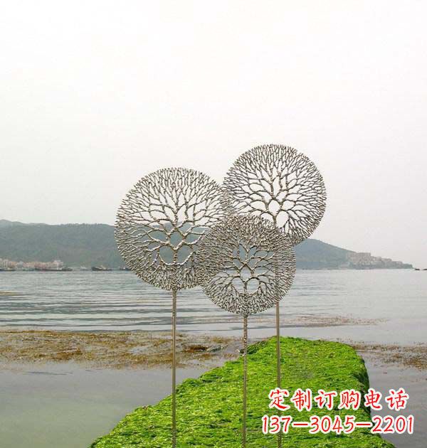 河源 迷人的不锈钢蒲公英雕塑