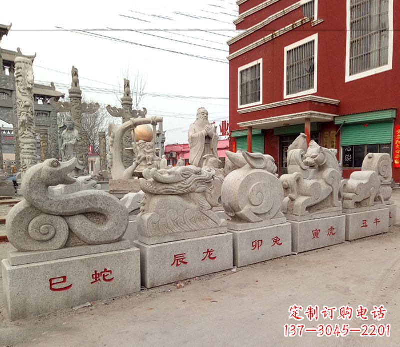 河源产品名称公园动物大理石雕塑