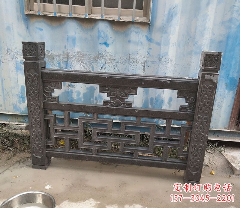 河源集乐馆大理石栏板雕塑