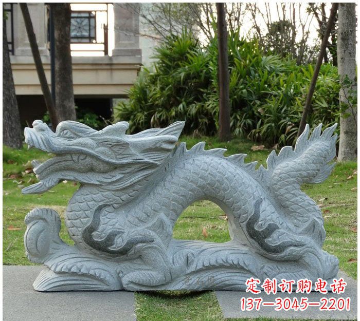 河源精美雕刻的大理石龙雕塑