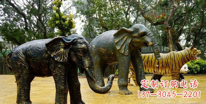 河源大象雕塑铜雕
