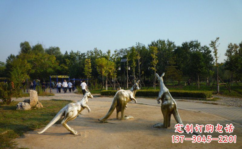 河源高质量袋鼠铜雕