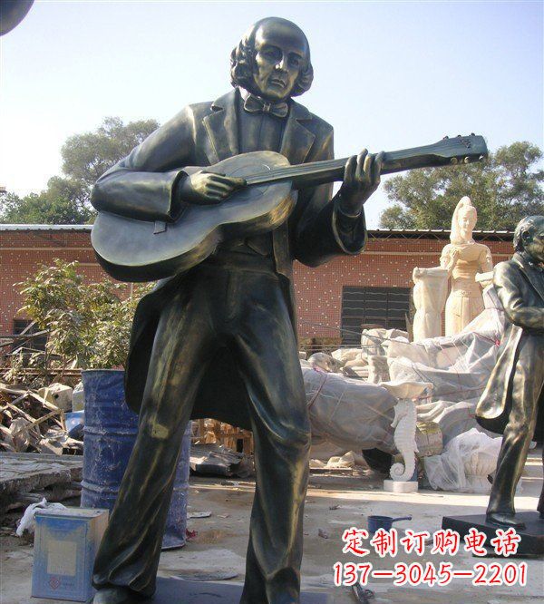 河源高端精致吉他雕塑