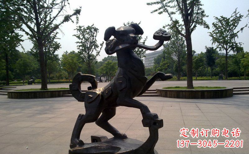 河源中领雕塑狗动物铜雕