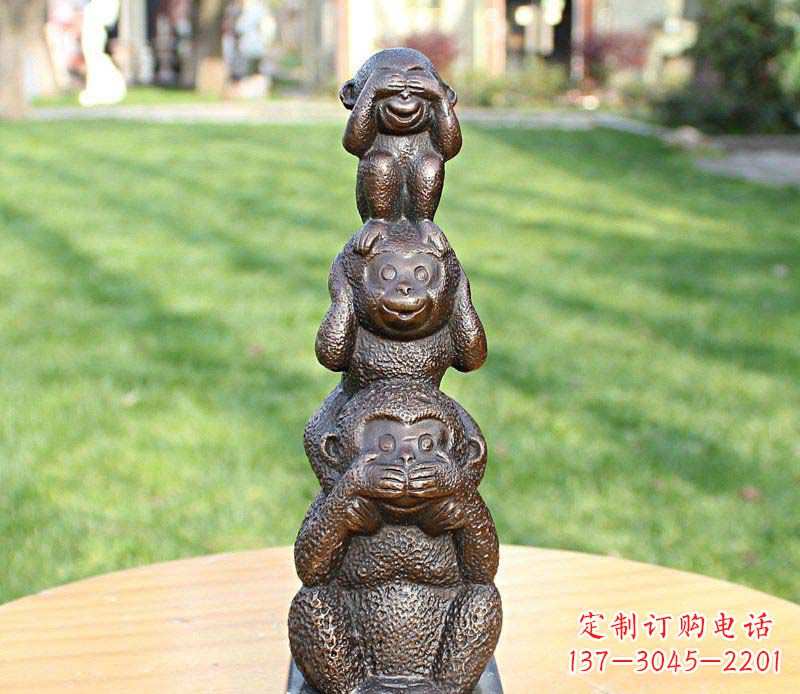 河源高品质铜雕罗汉叠罗汉塑像