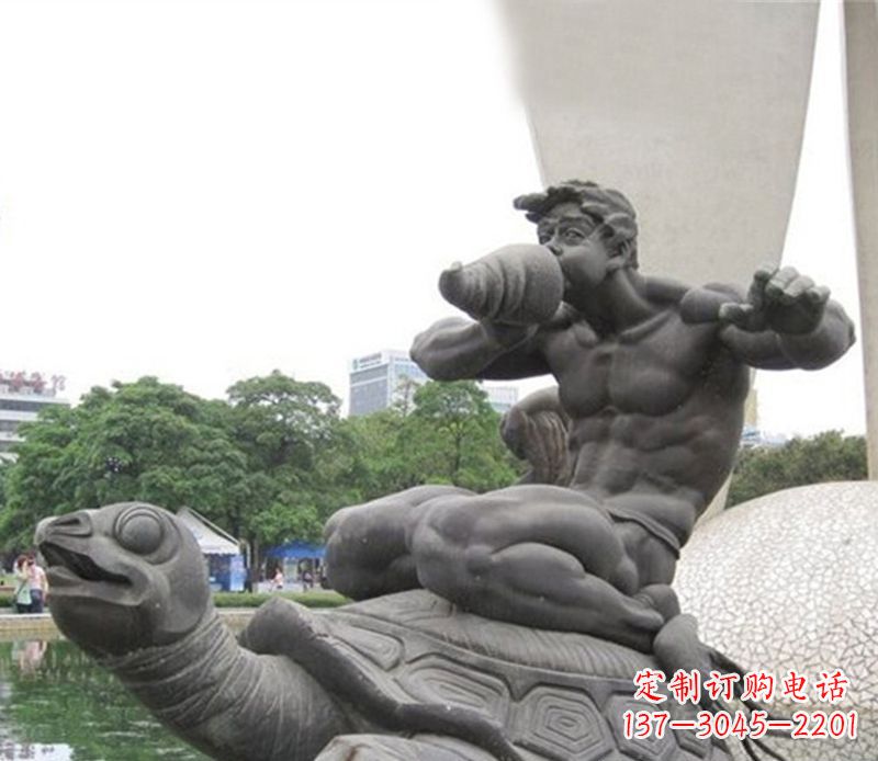河源公园动物海龟雕塑