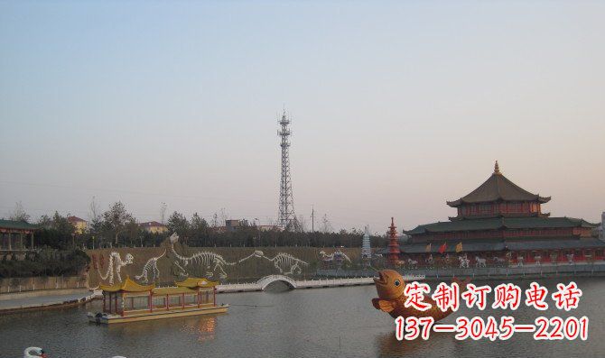 河源公园金鱼动物铜雕
