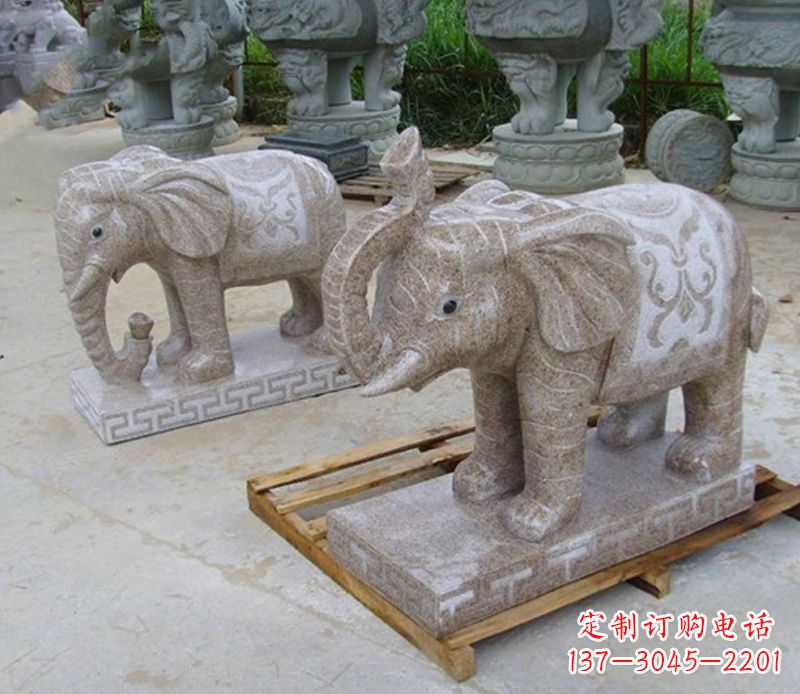 河源精美大象雕塑