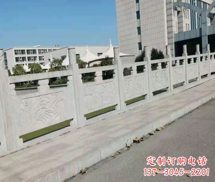 河源精美大理石浮雕栏板