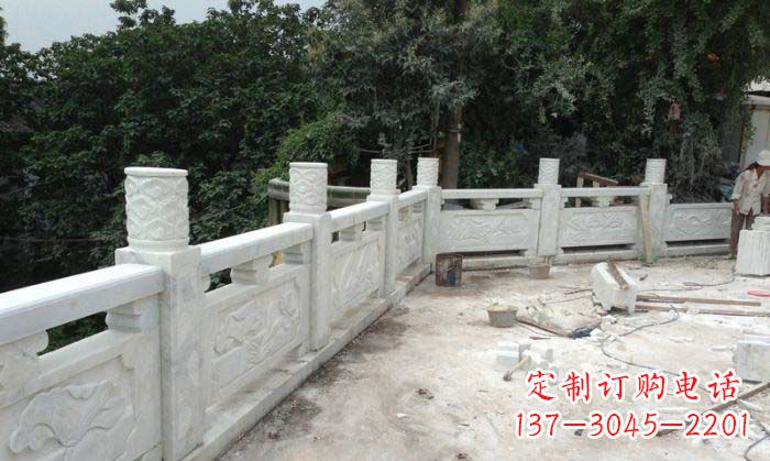 河源公园景观大理石栏板雕塑 (3)