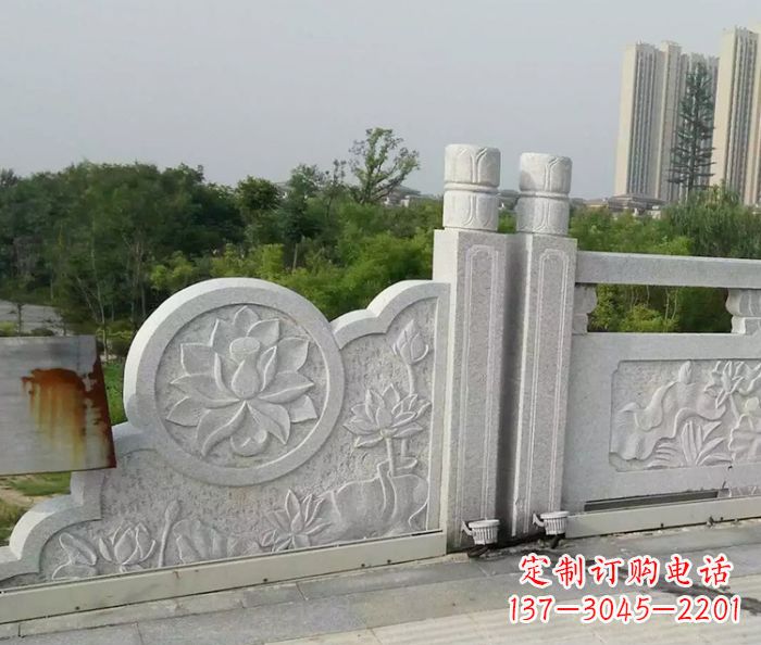 河源汉白玉石雕栏板