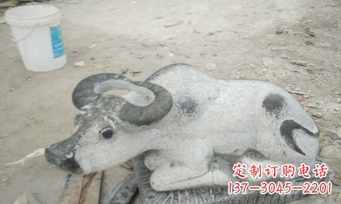 河源公园景观孺子牛石雕