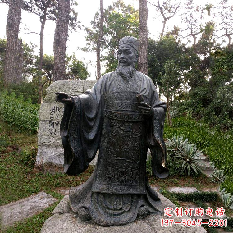 河源纪念蔡伦的艺术之作——铜雕像