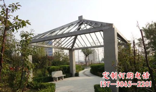 河源精美不锈钢凉亭雕塑