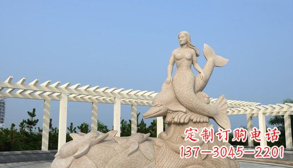 河源中领雕塑 | 精致海豚雕塑