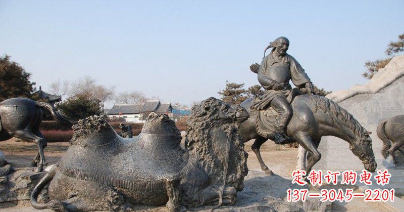 河源精致古典 骑马雕塑
