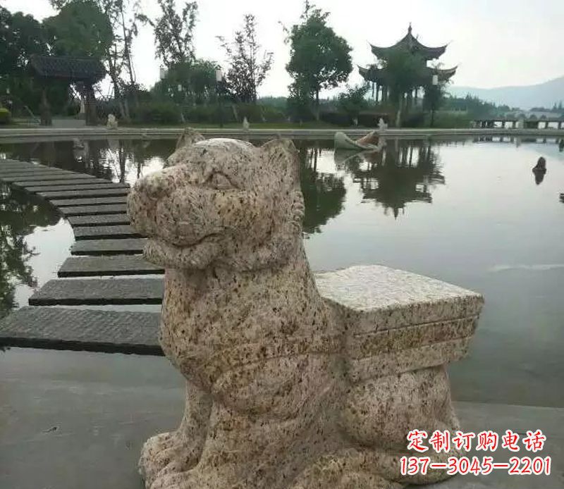 河源中领雕塑—十二生肖石虎雕塑