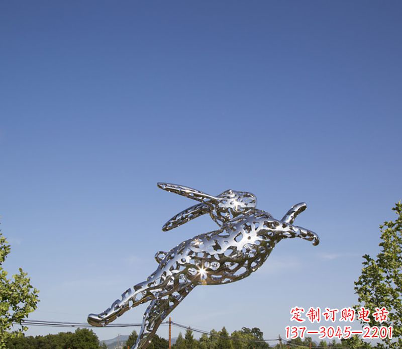 河源不锈钢兔子雕塑