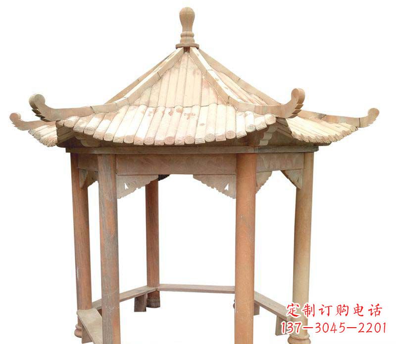 河源精美六角凉亭雕塑