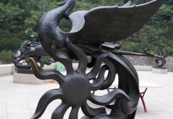 河源天四灵朱雀神鸟雕塑——象征希望的贵族精神