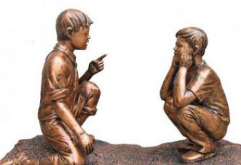 河源专业定制小品铜雕-尊贵的雕塑男孩