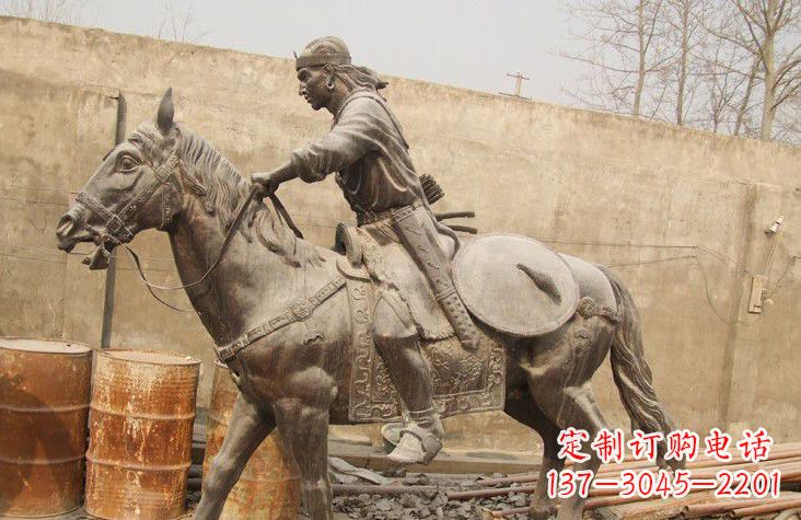 河源古代战马铜雕塑,为您定制灵动雄壮的艺术品