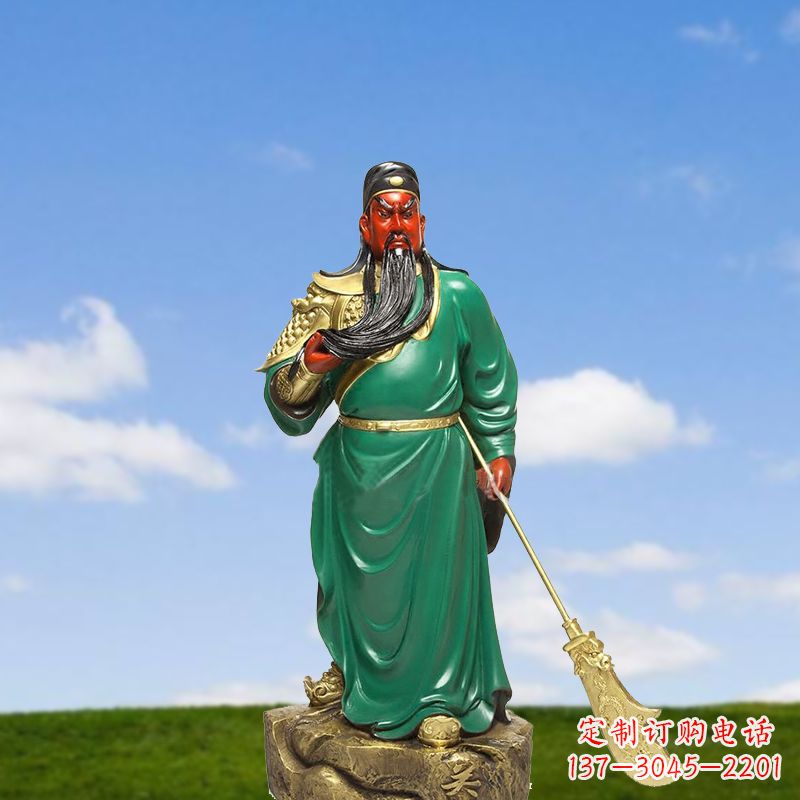 河源关公彩绘雕塑