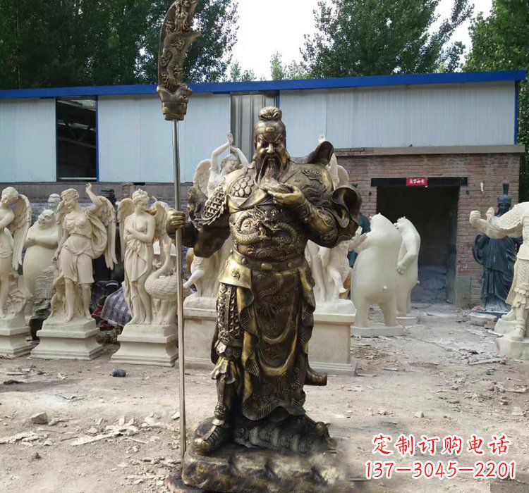 河源精致古典,尊贵典雅--关公铜雕定制