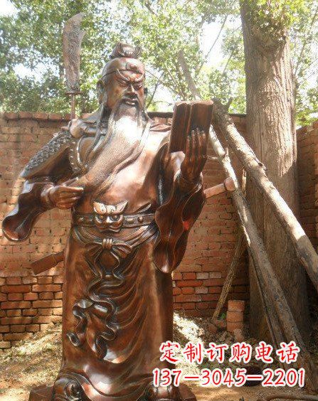 河源全新关公铜雕,让你的收藏更个性!