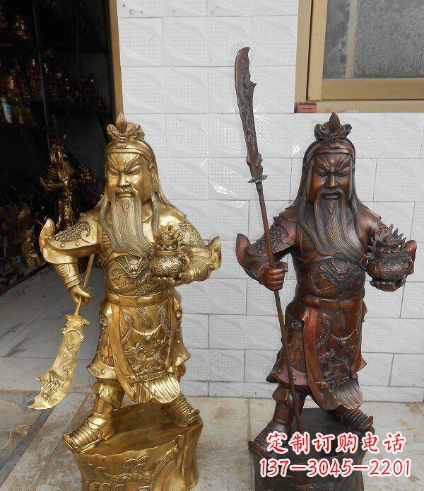 河源拥有历史韵味的关公武财神铜雕