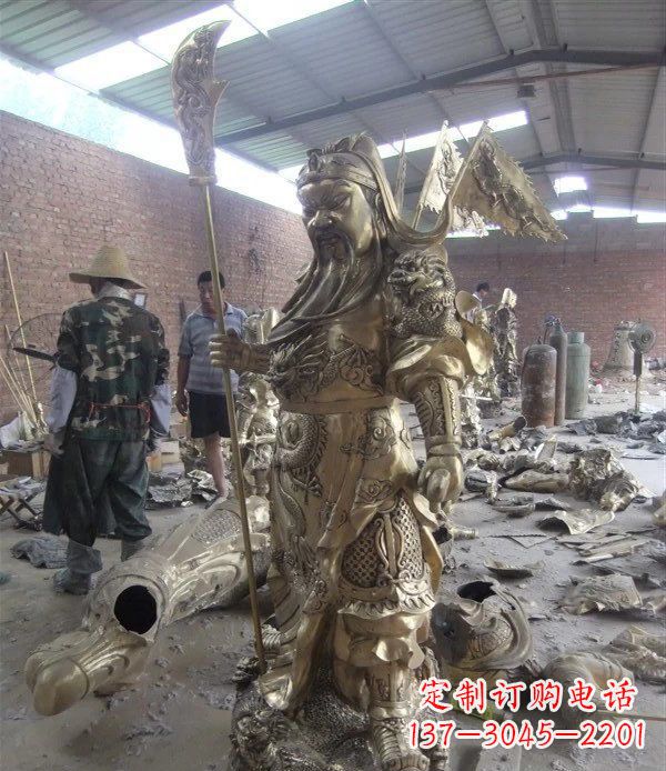 河源关公铜雕:传承中国传统文化
