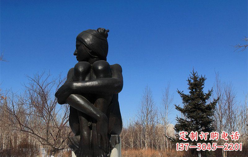 河源浪漫优雅的女孩铜雕