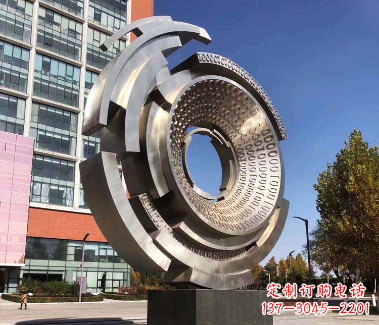 河源不锈钢工业齿轮雕塑