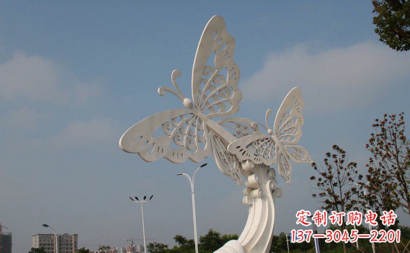 河源完美的蝴蝶不锈钢雕塑