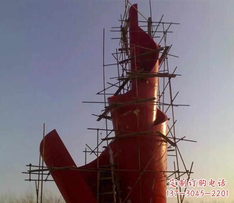 河源广场不锈钢火炬景观雕塑