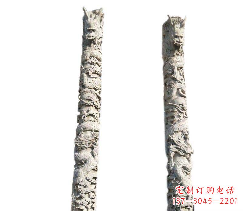 河源欣赏传统工艺,邀请专业大理石龙柱雕塑