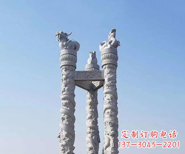河源中领雕塑:精致石雕龙柱,展现时尚文化之美