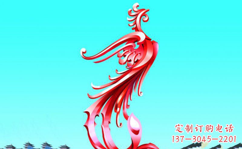 河源精美的凤凰不锈钢塑料雕塑