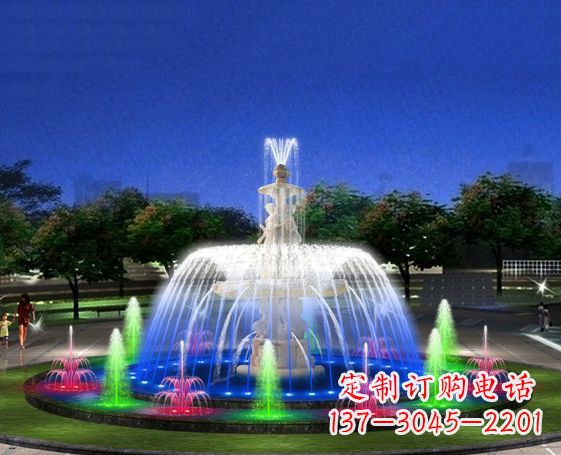 河源广场景观大型喷泉石雕 (2)