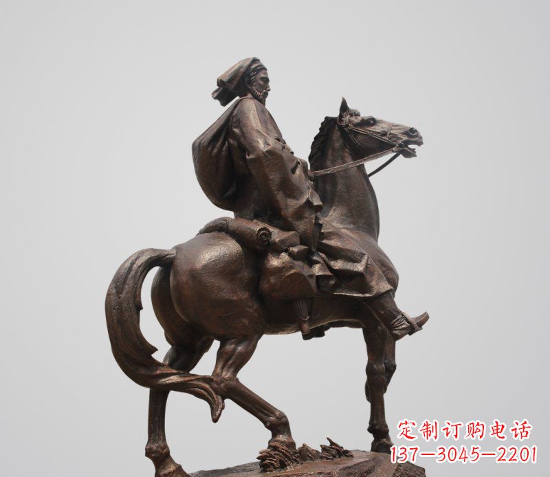河源典雅欧式骑马人雕塑