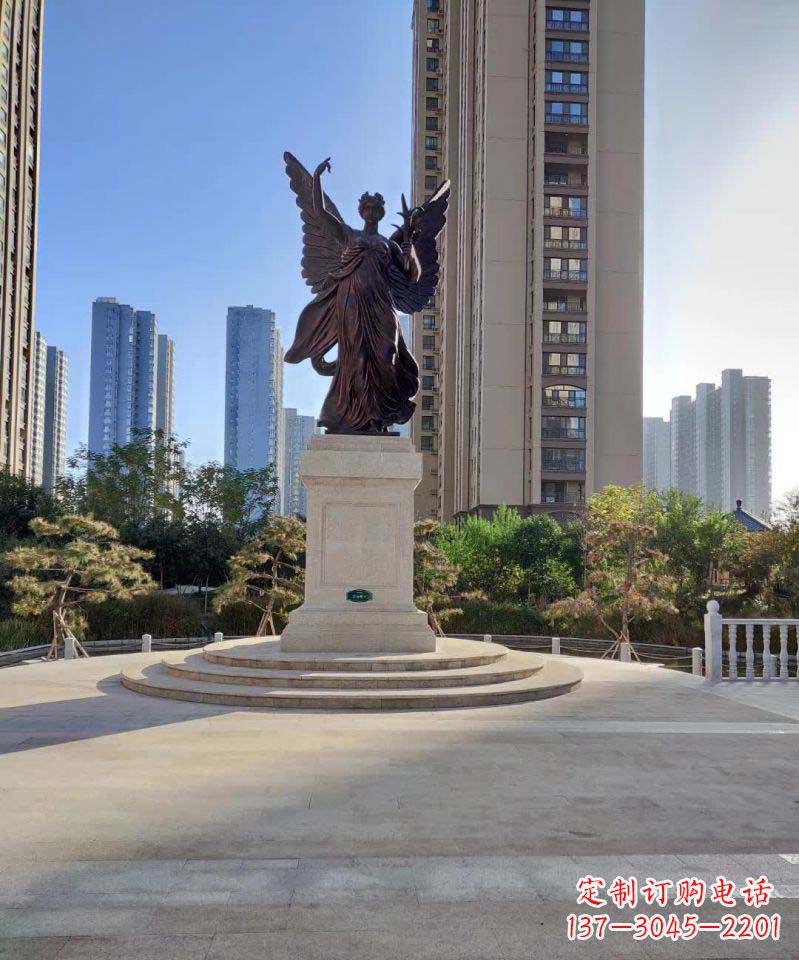 河源中领雕塑:精致的女神铜雕