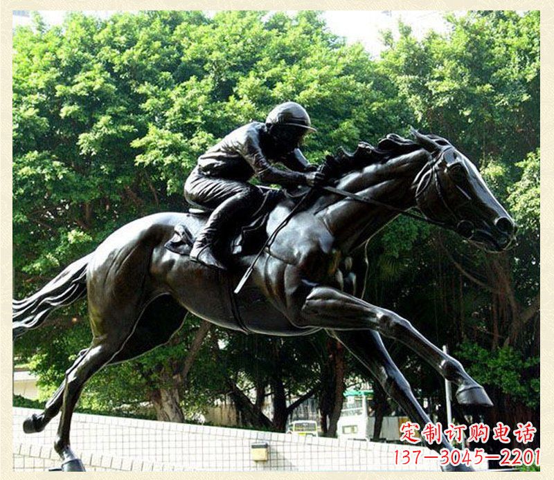 河源精致骑马铜雕,把自然艺术带入生活