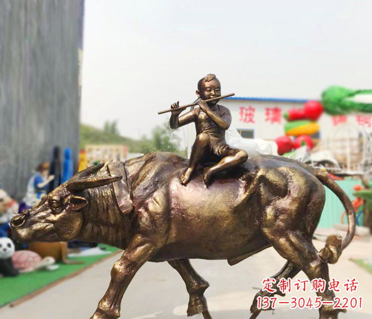 河源牧童铜雕:唤醒温暖的旅程