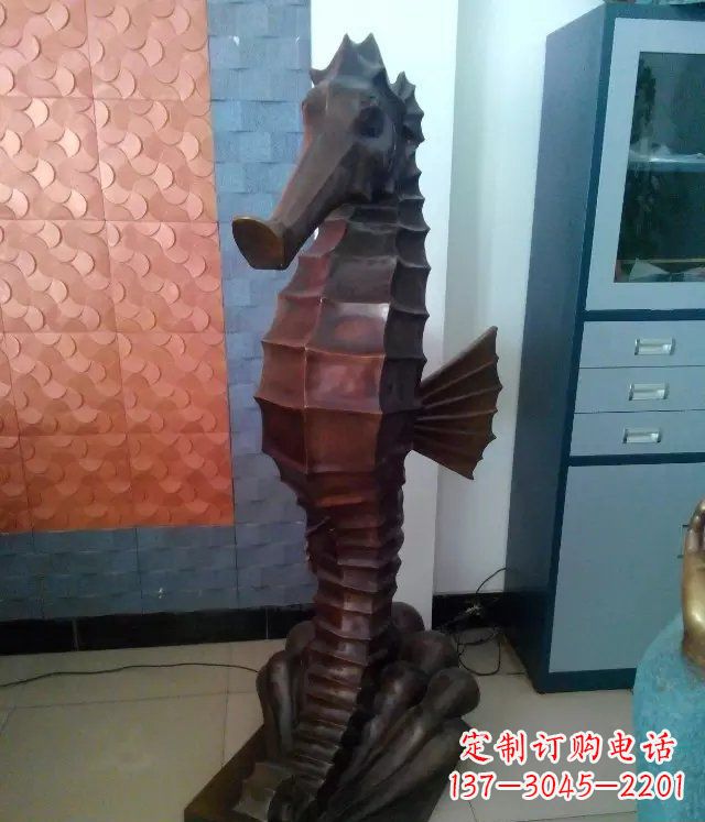 河源海马铸铜动物雕塑，品质保证