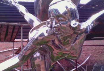 河源彰显经典风采的不锈钢运动员雕塑