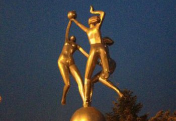 河源艺术化尽展，欣赏活力女孩景观铜雕