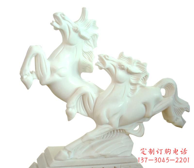 河源汉白玉动物飞马雕塑