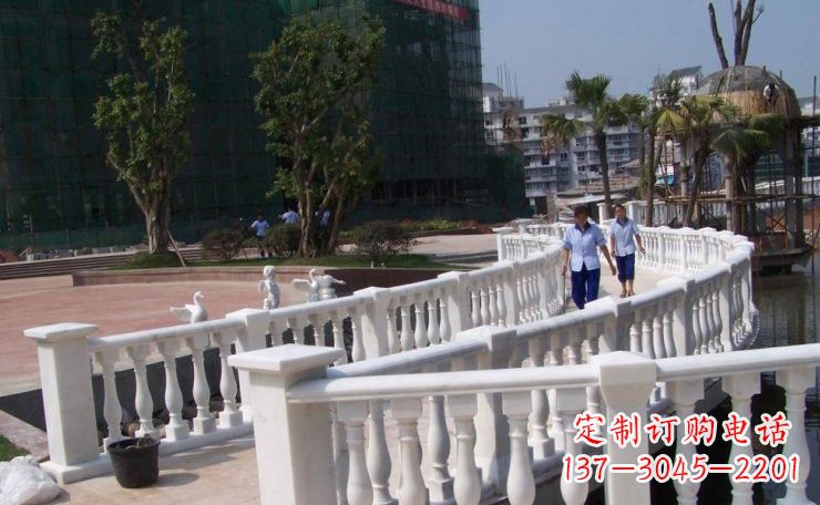 河源美轮美奂的汉白玉欧式栏杆雕塑